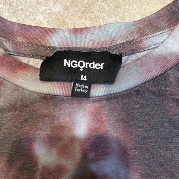 New Girl Order NGOrder Tie Dye Crochet Smiley Face Long Sleeve Shirt 14 - Picture 2 of 7